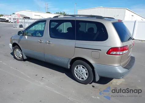 2002 Toyota Sienna Le z USA, uszkodzony, nr VIN 4T3ZF13C42U444840